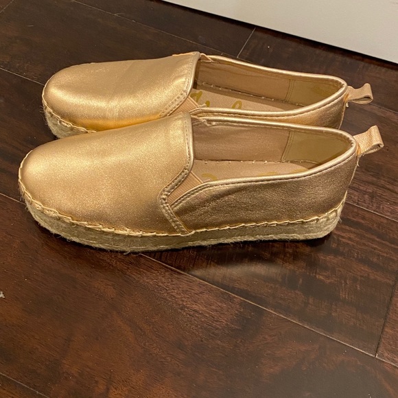 Sam Edelman Espadrille Rose Gold Size 7 - Picture 3 of 6